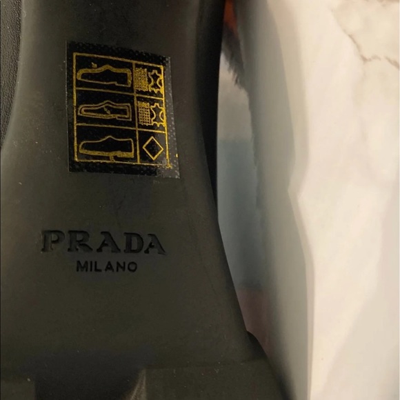 Prada Calzature Donna black leather boot - Picture 6 of 8
